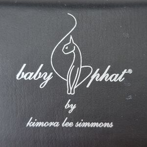 Baby Phat Glasses Case Black w/ Pink Interior